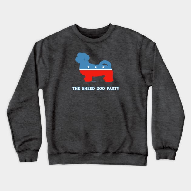 The Sheed Zoo Party aka the Shih Tzu Party Crewneck Sweatshirt by FanboyMuseum